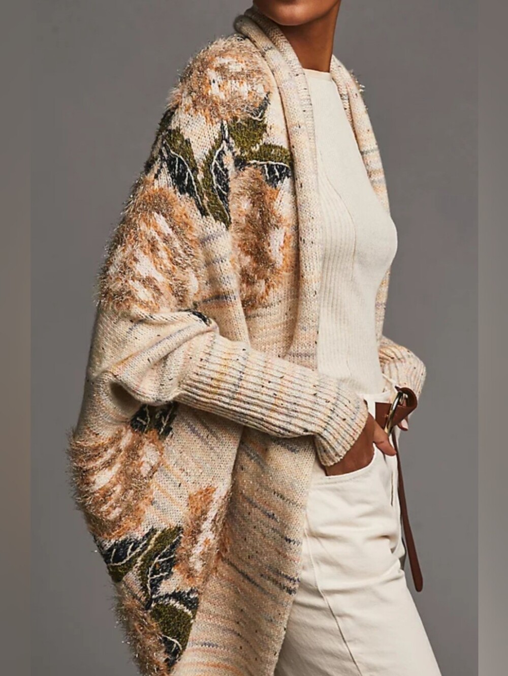 Anthropologie Cocoon Open Front Cardigan Sweater
